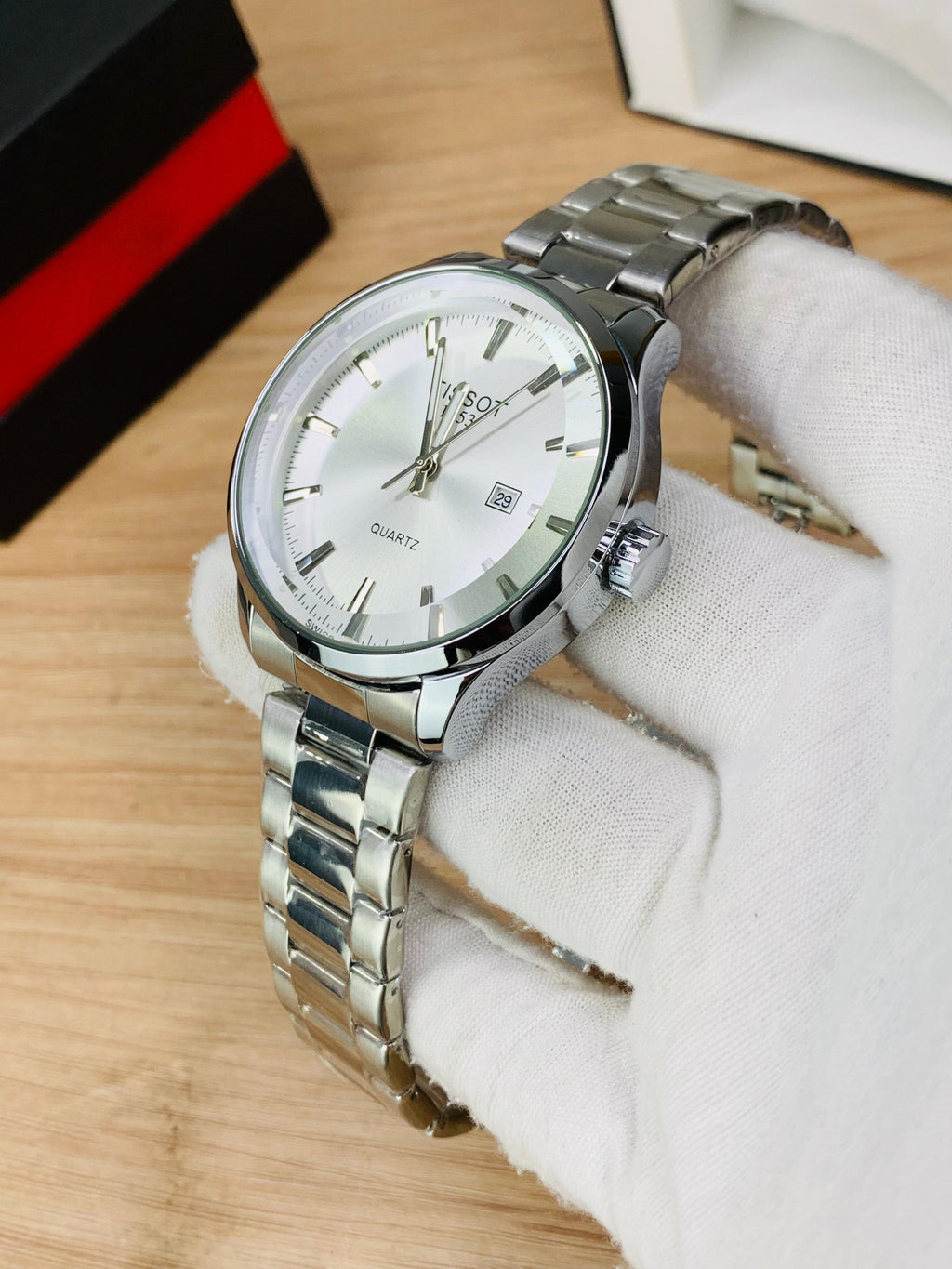 Tissot Silver White Dial