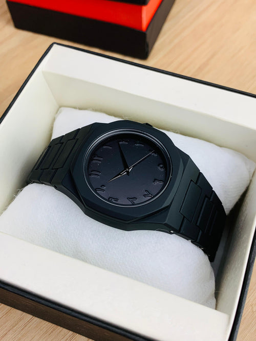 Arabic Dial Black Aura Watch | 45 grams - Fibre Body